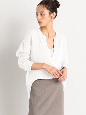 James Perse [$405] | 2 | Linen Blend Tunic Top